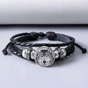 🐺Men’s Gorgeous Wolf  Layered bracelet